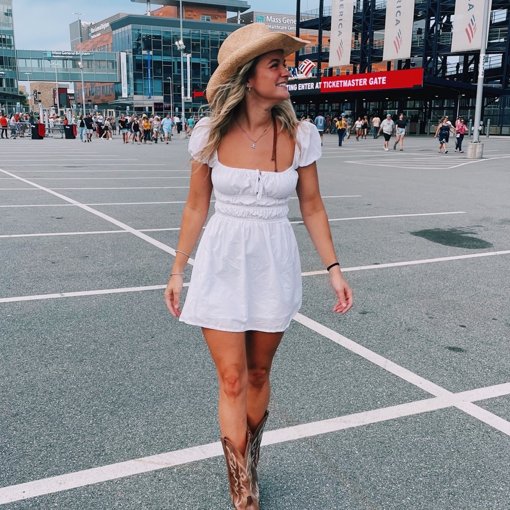 Mini white dress